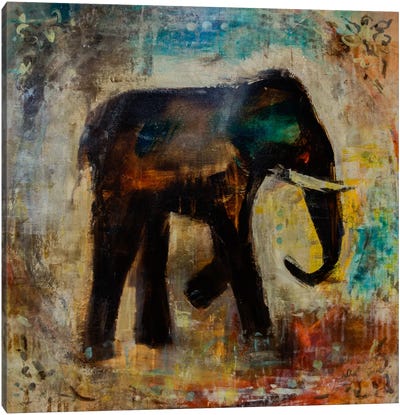 Strong and Wise I Canvas Art Print - Elephant Art