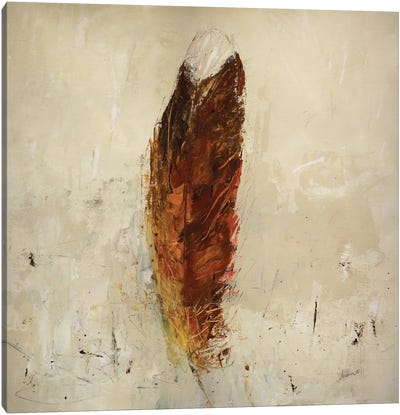 Feather Flame Canvas Art Print - Feather Art