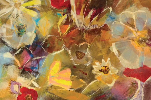 Julian Spencer: Chalkboard Flowers I by Julian Spencer