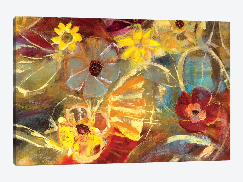 Chalkboard Flowers II by Julian Spencer 1-piece Canvas Art Print