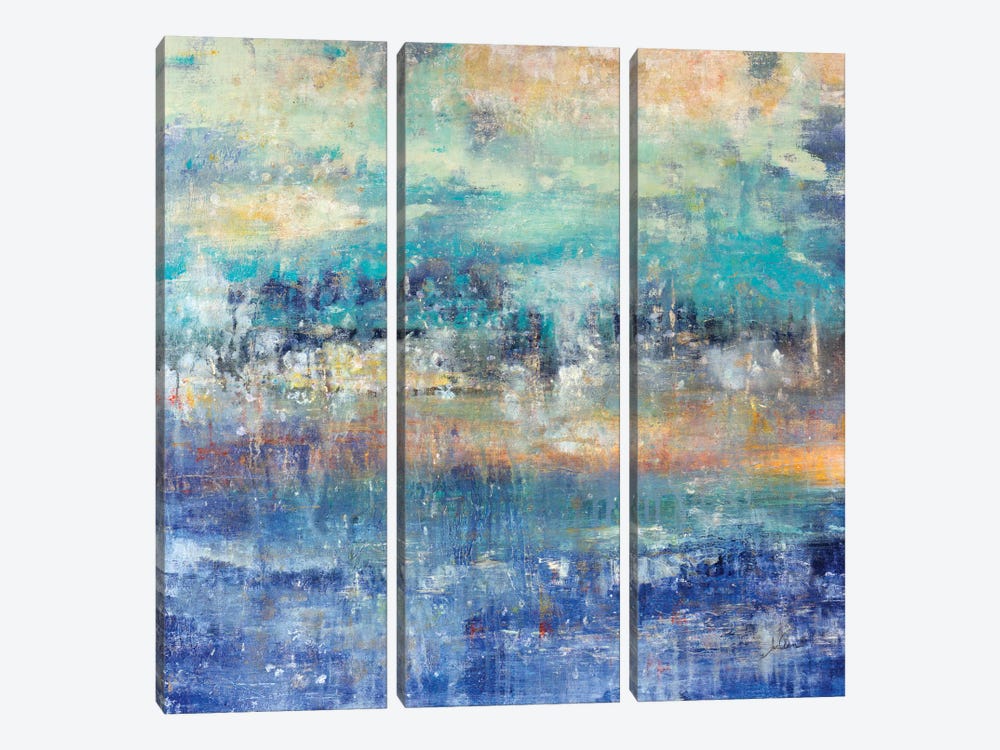 Lights On The Lake by Julian Spencer 3-piece Canvas Art Print