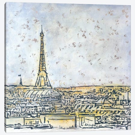 Paris Postcard Canvas Print #JSR87} by Julian Spencer Canvas Art
