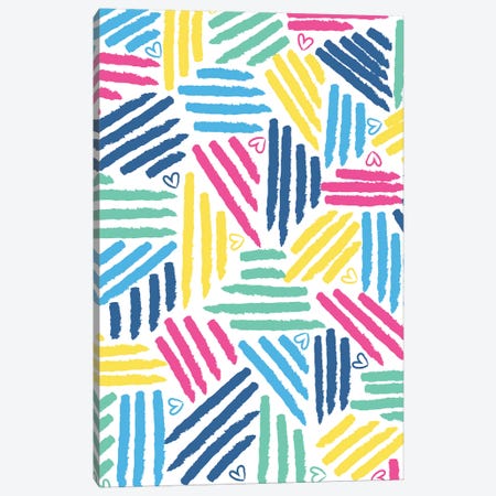 Painterly Stripes I Canvas Print #JSS12} by Jessica Weible Canvas Print