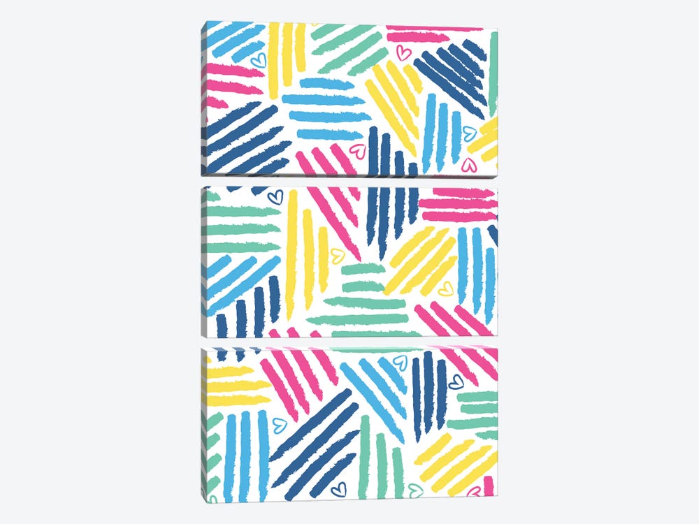 Painterly Stripes I by Jessica Weible 3-piece Art Print