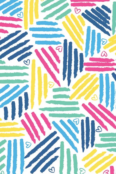 Jessica Weible: Painterly Stripes I by Jessica Weible