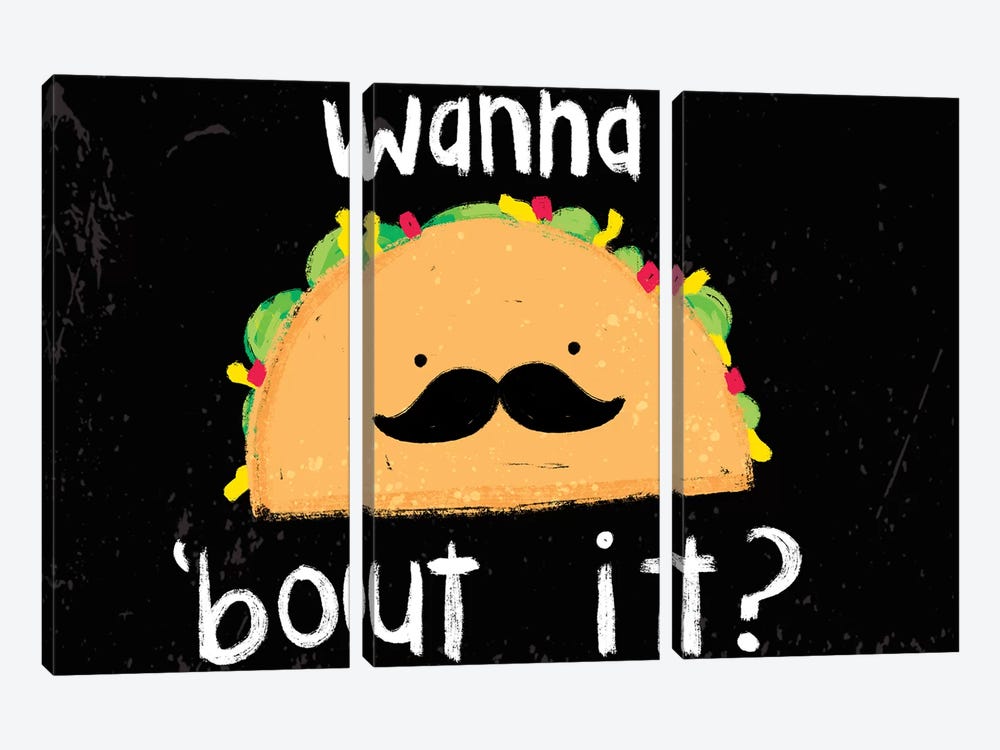 Taco-Bout It III by Jessica Weible 3-piece Canvas Art