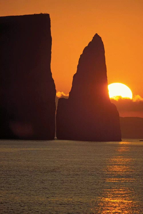 Kicker Rock (Leon Dormido) At Sunset, San Cristobal Island, Galapagos Islands, Ecuador