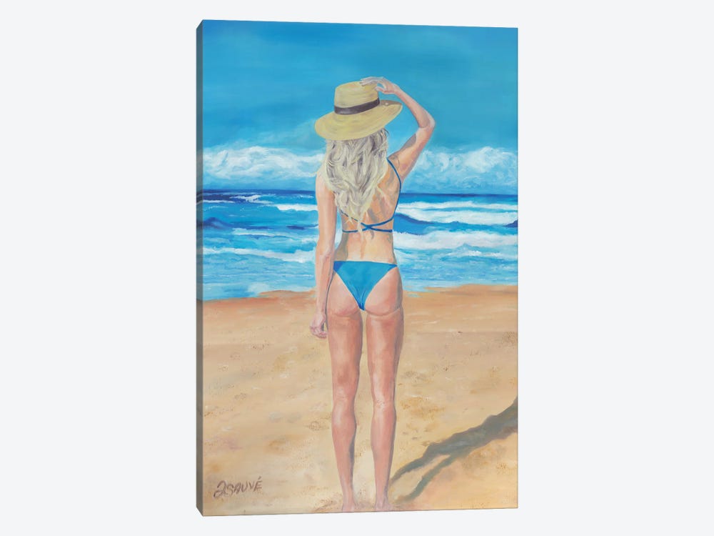 Beach Girl by Jason Sauve 1-piece Canvas Artwork