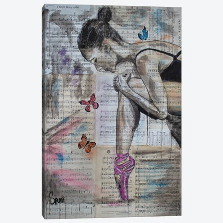 My Ballerina Canvas Print #JSU4} by Jason Sauve Art Print
