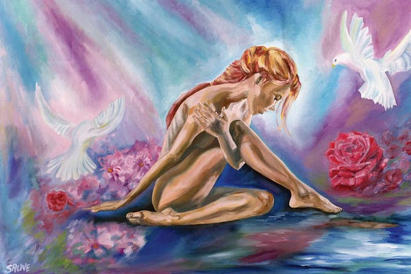 Doves & Pigeons: Doves And Roses by Jason Sauve