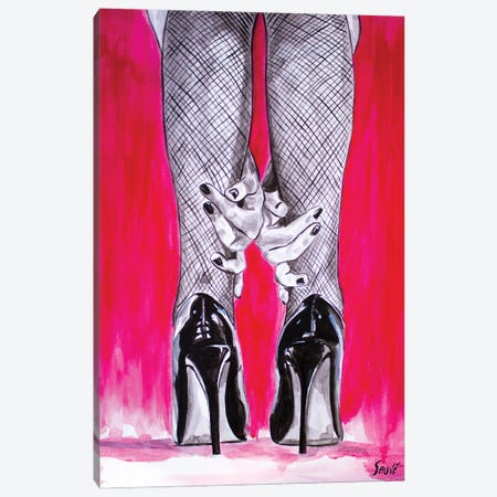Hell On High Heels Canvas Print #JSU60} by Jason Sauve Canvas Wall Art