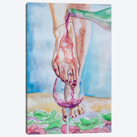 Wine And Roses Canvas Print #JSU82} by Jason Sauve Canvas Artwork