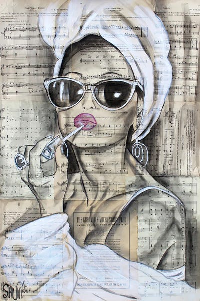 Glam Girl by Jason Sauve framed canvas print