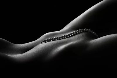 Nude Woman Bodyscape 45 by Johan Swanepoel art print