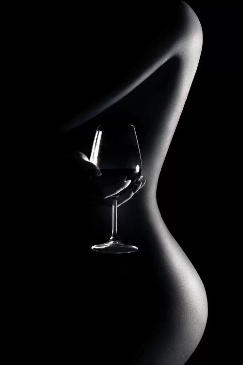 Nude Woman Red Wine 3