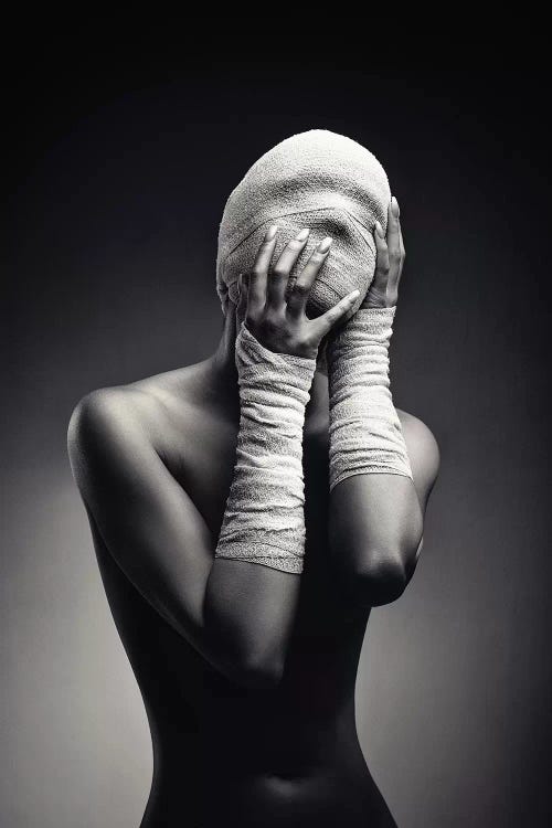 Woman In Bandages