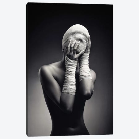 Woman In Bandages Canvas Print #JSW134} by Johan Swanepoel Canvas Wall Art