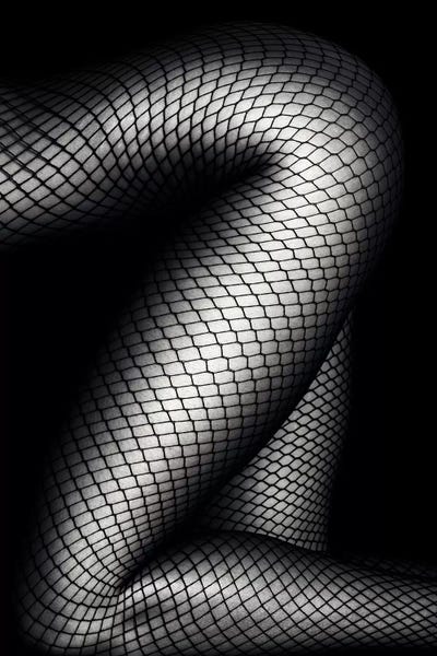 Figurative Photography: Legs In Fishnet Stockings 2 by Johan Swanepoel