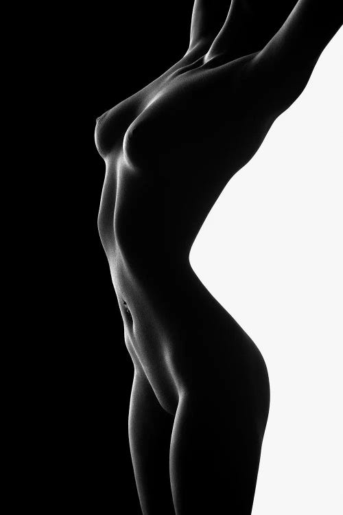 Nude Black Versus White II