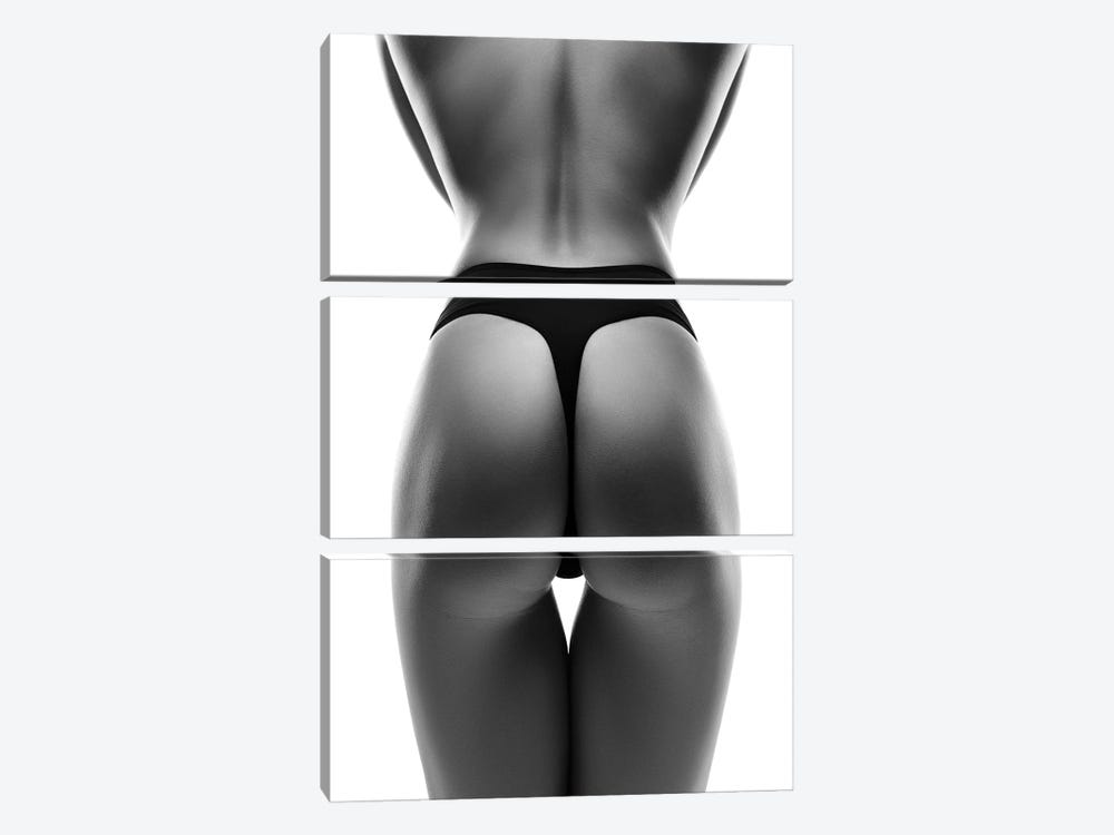 Woman Sensual Buttocks III by Johan Swanepoel 3-piece Canvas Print