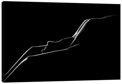 Nude Woman Bodyscape LXXXIX Canvas Art Print - Johan Swanepoel