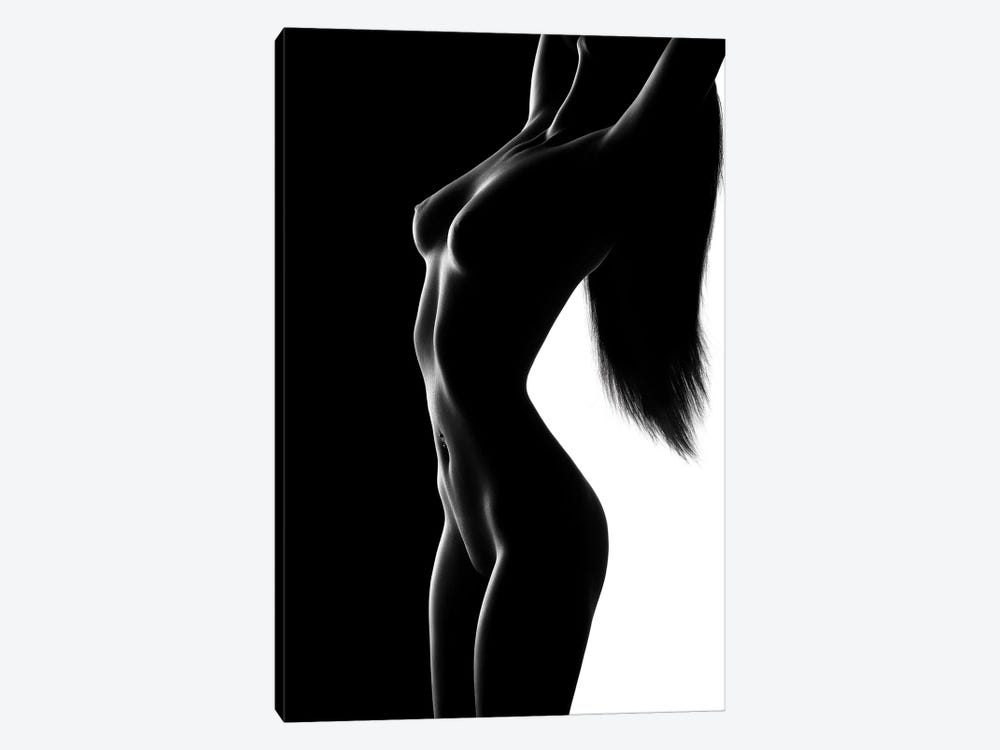 Nude Black Versus White III by Johan Swanepoel 1-piece Canvas Artwork
