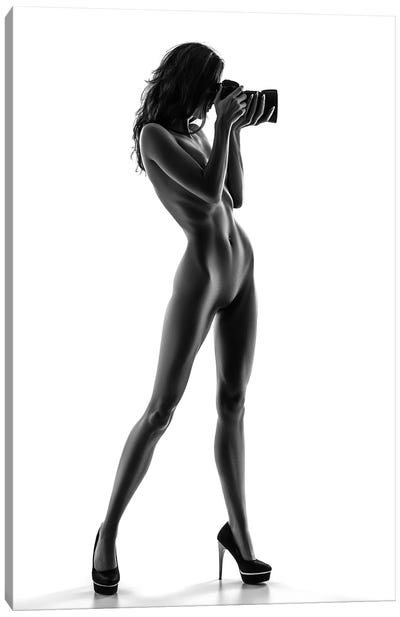 Sensual Nude Woman XVI Canvas Art Print - Johan Swanepoel