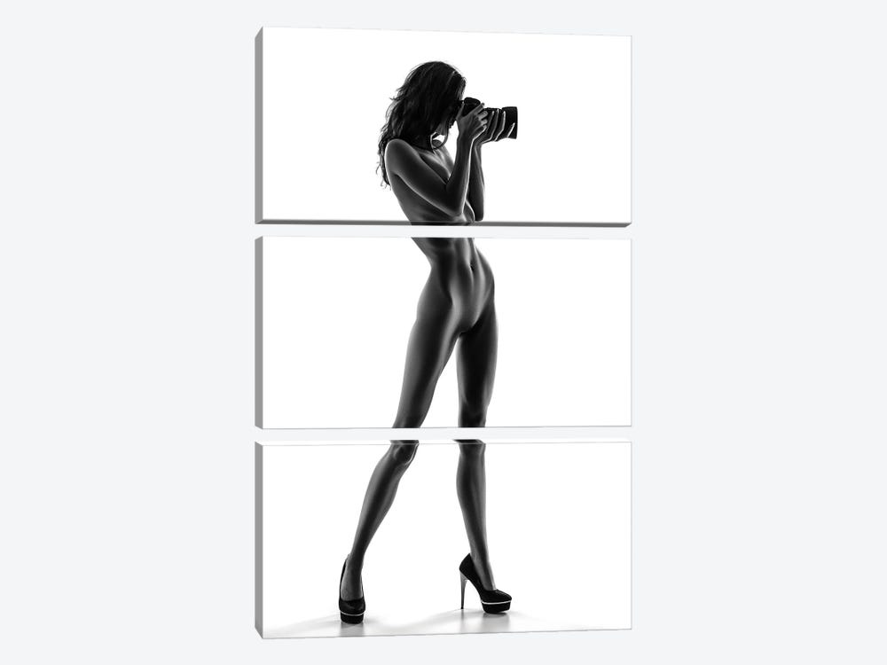 Sensual Nude Woman XVI by Johan Swanepoel 3-piece Canvas Art Print