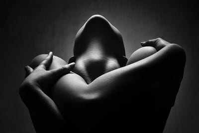 Johan Swanepoel - Unframed Prints: Self-Embrace by Johan Swanepoel