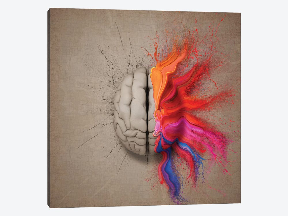 The Creative Brain by Johan Swanepoel 1-piece Art Print