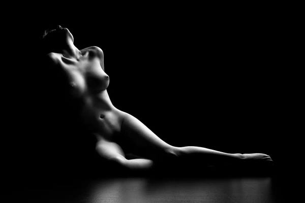 Large Photography - Canvas Prints: Nude Woman Bodyscape I by Johan Swanepoel