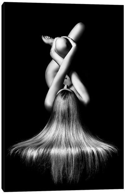 Nude Woman Bodyscape II Canvas Art Print - Hyperreal Photography