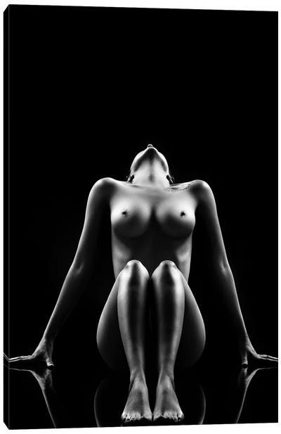 Nude Bodyscape Reflections I Canvas Art Print - Figurative Photography