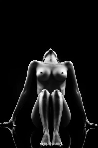 Black & White: Nude Bodyscape Reflections I by Johan Swanepoel