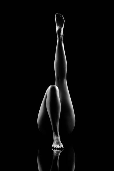 Black & White: Nude Bodyscape Reflections VII by Johan Swanepoel