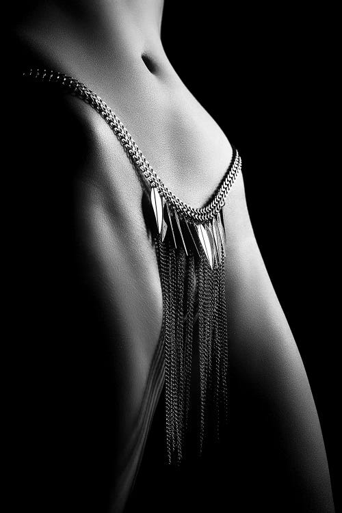 Woman Close-Up Chain Panty