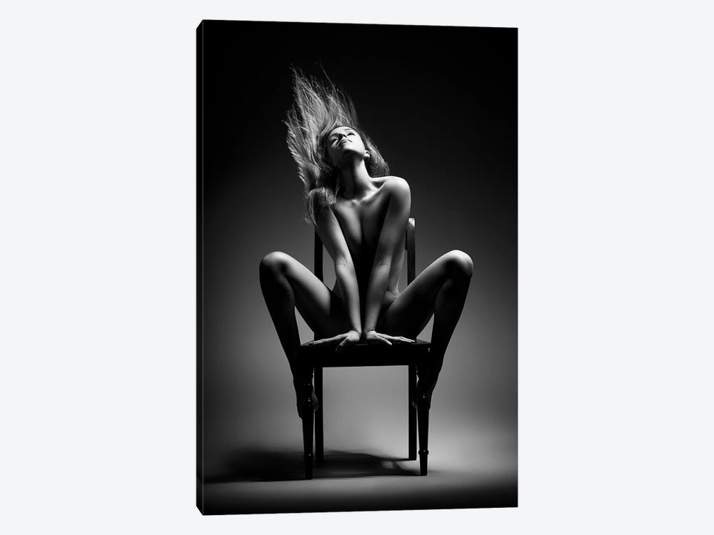 Nude Woman On Chair I by Johan Swanepoel 1-piece Canvas Wall Art
