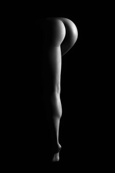 Black & White: Nude Woman Bodyscape XXXVIII by Johan Swanepoel