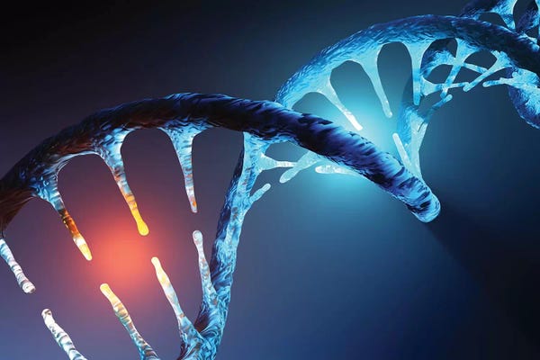 Science: DNA Strand by Johan Swanepoel