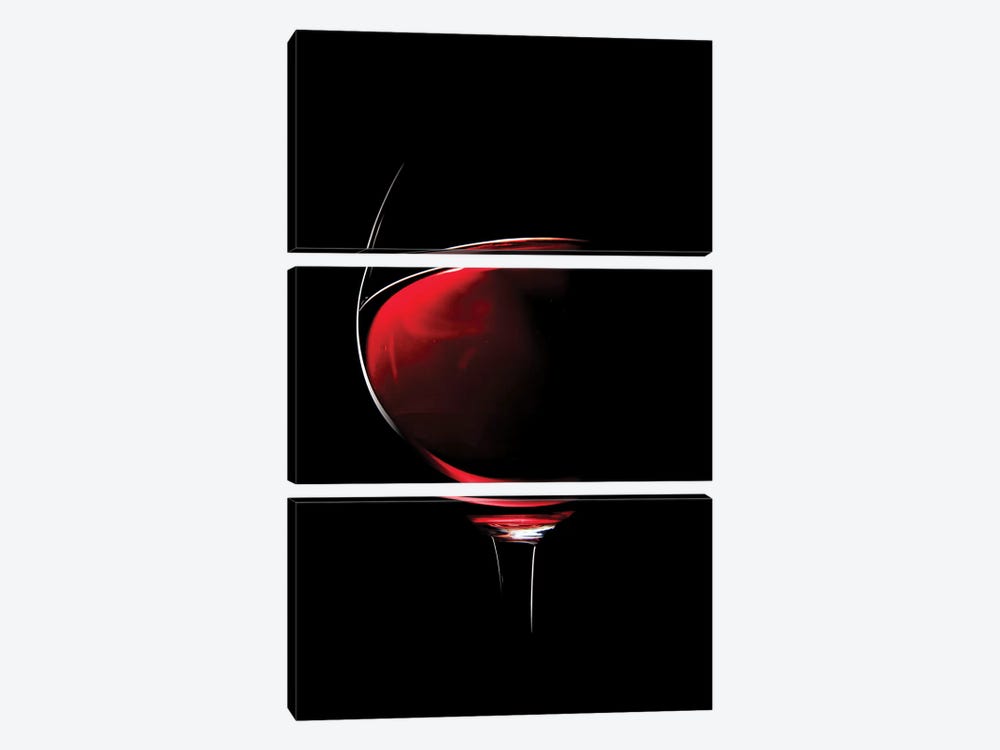 Red Wine by Johan Swanepoel 3-piece Canvas Wall Art