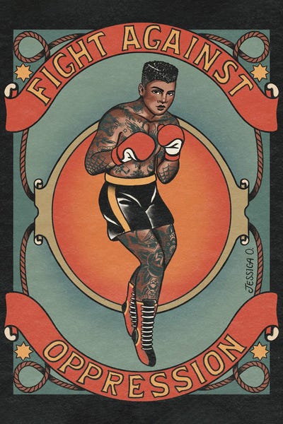 Edgy Bedroom: Fight Against The Opression II by Jessica O.