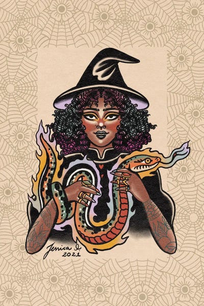 Snake Bite Love by Jessica O. framed wall art