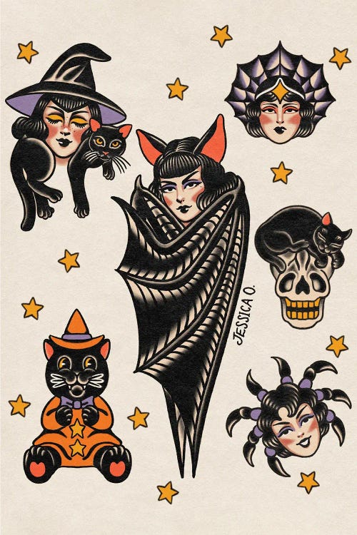 Everyday Is Halloween by Jessica O. wall art