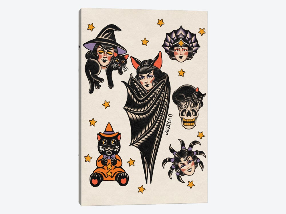 Everyday Is Halloween by Jessica O. 1-piece Canvas Wall Art