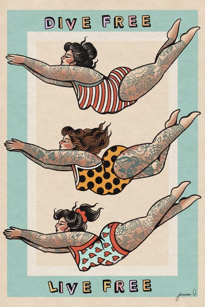 Women's Swimsuits: Live Free by Jessica O.