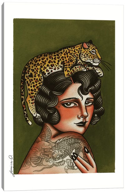 Quiet Wild Canvas Art Print - Leopard Art