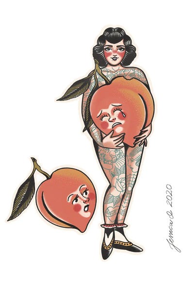 Tattoo Parlor: Peaches by Jessica O.