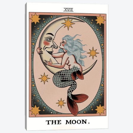 The Moon Canvas Print #JSX45} by Jessica O. Canvas Artwork