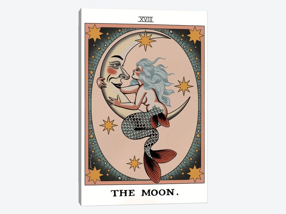The Moon by Jessica O. 1-piece Canvas Art