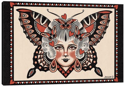 Queen Of My Heart II Canvas Art Print - Tattoo Parlor
